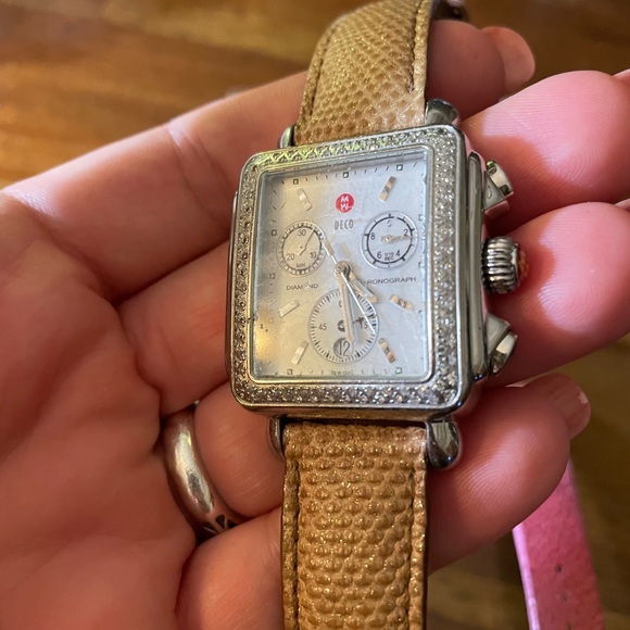 Michele deco watch with diamonds - Picture 4 of 7